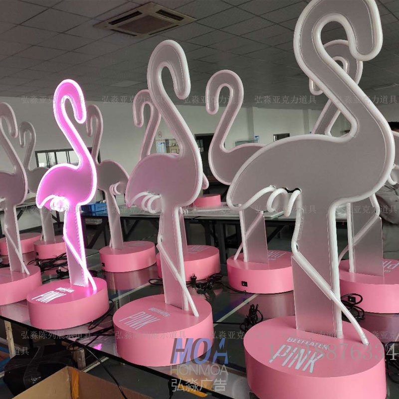 火烈鳥(niǎo)亞克力燈牌