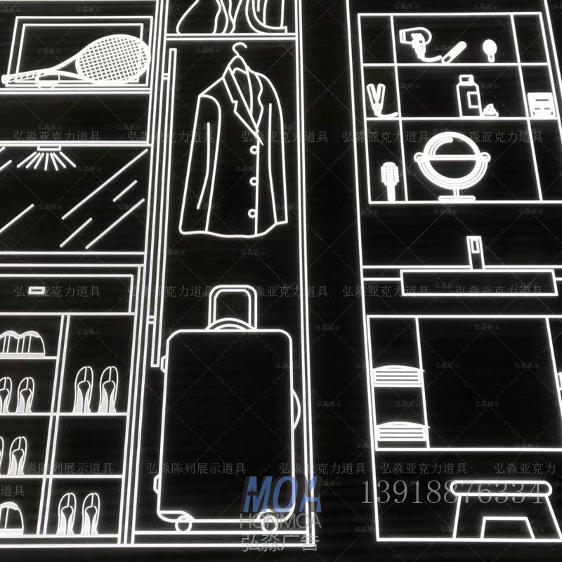 亞克力激光打標(biāo)平面圖